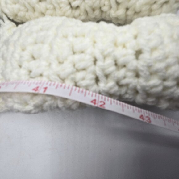 Japanese Chin Breed Puppy Dog Black & White Scarf Crochet Handmade byBren - Picture 5 of 7